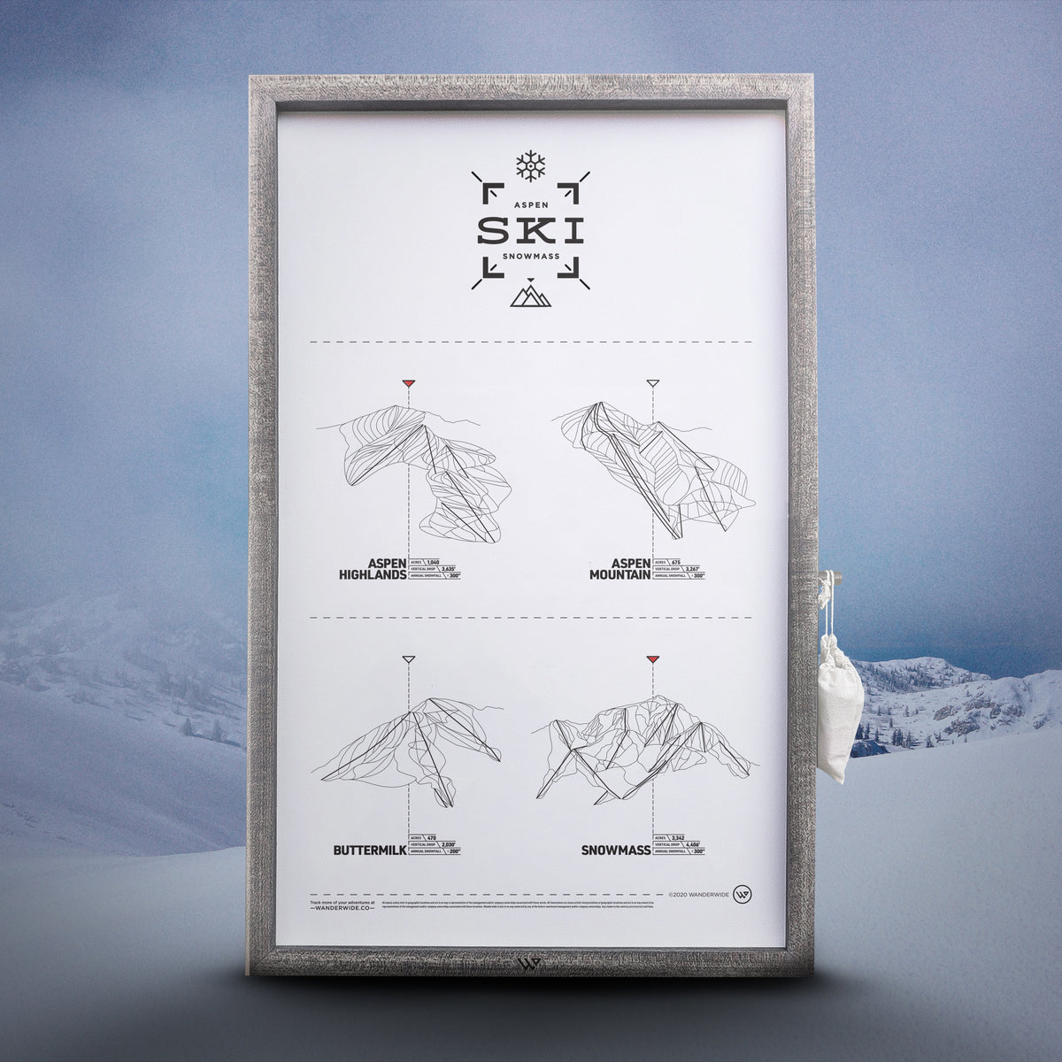 The Aspen Snowmass Ski Register Print – WANDERWIDE