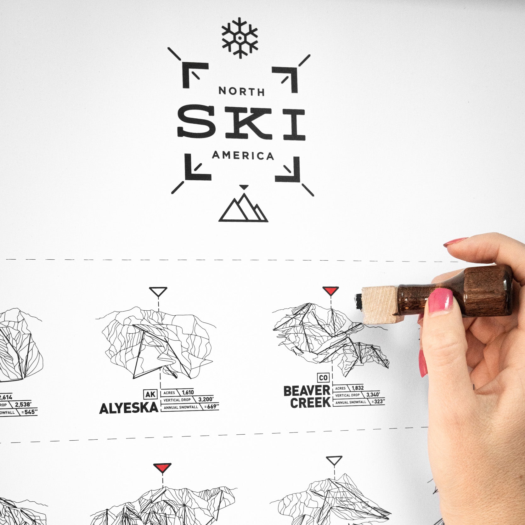 The Ski Register Print
